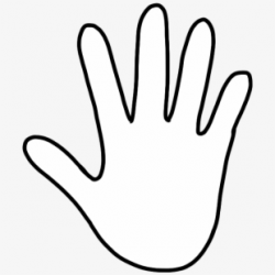 Hand Outline 2 Hands Template Clipart - Hand Clipart Black ...