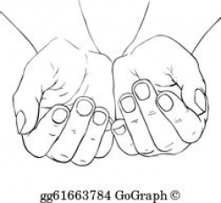 Cupped Hands Clip Art - Royalty Free - GoGraph