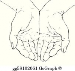 Cupped Hands Clip Art - Royalty Free - GoGraph