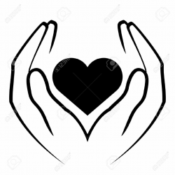 Hand Heart Clipart | things of interest | Hands holding heart, Hand ...