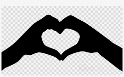 Heart Hands Png Clipart Hand Heart Clip Art - Heart Shape Hand Sign ...