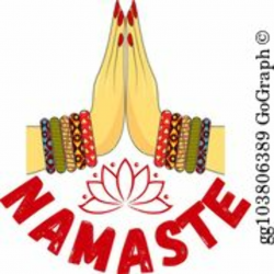 Namaste Clip Art - Royalty Free - GoGraph