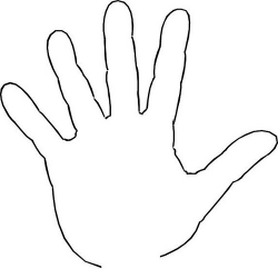 Free Outline Of Hand, Download Free Clip Art, Free Clip Art on ...