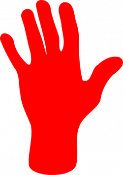 Red Palm Hand Clip Art at Clker.com - vector clip art online ...