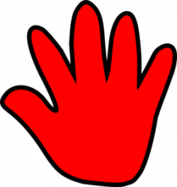 Red Hand Print Clip Art | Clipart Panda - Free Clipart Images