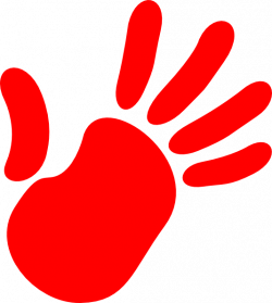 Red Hand Clip Art at Clker.com - vector clip art online, royalty ...