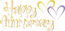 Cute Happy Anniversary Wordart with Hearts | Christian Anniversary ...