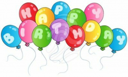 Happy Birthday Clip Art | Happy birthday balloons - clipart ...