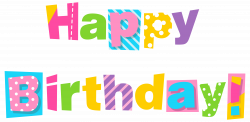 Colorful happy birthday clipart image - ClipartBarn