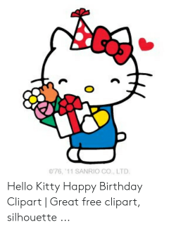 76 \'11 SANRIO Co LTD Hello Kitty Happy Birthday Clipart ...