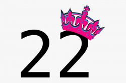 Pink Tilted Tiara And Number 22 Clip Art At Clker - Happy ...