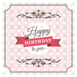 Vintage Happy Birthday Clipart Free