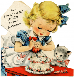 Vintage Birthday Cards for Girls - Old Design Shop Blog