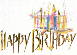 pastel Happy Birthday - The Reef Tank Gallery - Clip Art Library