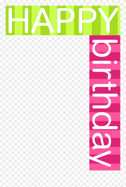 Free - Happy Birthday Vertical Png Clipart (#3236166) - PinClipart
