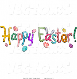 Image detail for -Cartoon Vector of Happy Easter Text by BNP Design ...