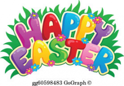 Happy Easter Clip Art - Royalty Free - GoGraph