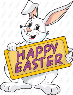 Happy Easter Bunny Clip Art N5 free image