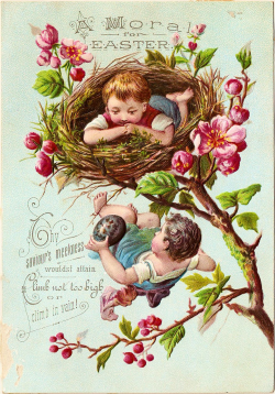 Victorian Easter Easter Cards Vintage Easter Clipart Vintage Rose ...