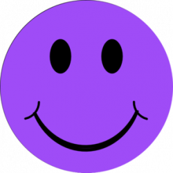 Purple Happy Face Clip Art - Clip Art Library