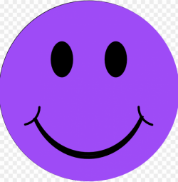 free clipart picture of a blue flower with a smiley - purple ...
