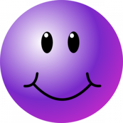 Purple Smiley Face Clip Art at Clker.com - vector clip art ...
