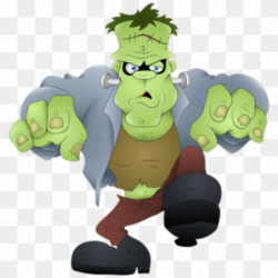 Frankenstein Clipart Cute Happy Halloween - Cartoon ...