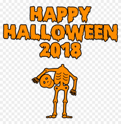 Download Happy Halloween 2018 Scary Skeleton Bloody - Happy ...