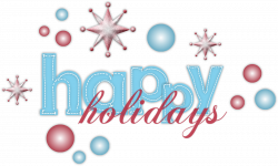 Happy holidays blue clipart - Cliparting.com