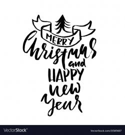 Merry christmas and happy new year holiday modern