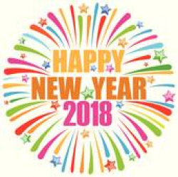Happy New Year 2018 Clip Art - Royalty Free - GoGraph