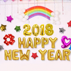 US $3.05 17% OFF|hot 4 Pieces 2018 Number Foil Balloons Digit Air Ballons  Happy New Year Christmas Decorations Balloon Event Party Supplies-in  Ballons ...