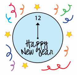 HD Happy New Year Coloring Pages - New Years Clipart Png , Free ...