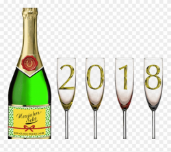 2018 New Year Backgrounds 2 & Pngs 2018, Happy New - Sekt Clipart ...