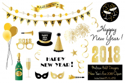 New Year\'s Eve 2018 Clipart