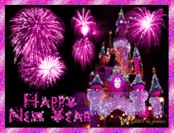 happy new year glitter graphics | Pink Glitter Happy New Year Disney ...