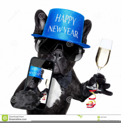 Happy New Year Dog Clipart | Free Images at Clker.com - vector clip ...