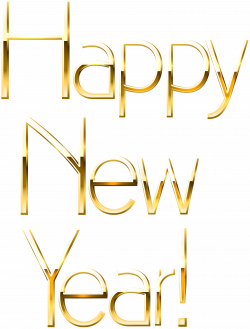 Happy New Year Gold PNG Clip Art Image | Gallery Yopriceville ...