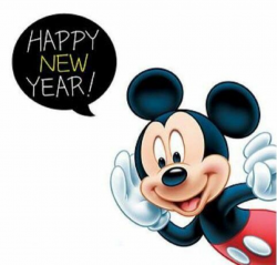 Mickey Happy New Year! | Weekdays...SMTWTFS | Disney mouse, Disney ...