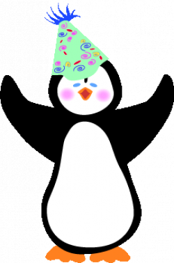 Party Hat Penguin Clip Art