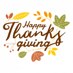 Happy thanksgiving logo transparent png - Clipartix