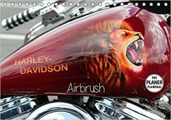 Harley Davidson - Airbrush (Tischkalender 2019 DIN A5 quer ...