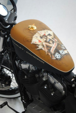 harley davidson motorcycle, custom airbrush | Custom ...