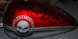 Harley-Davidson Motorcycles Skull Candy Airbrushing | Harley ...