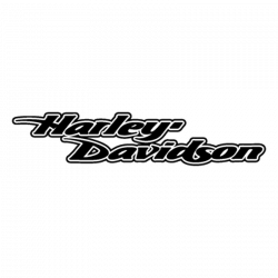 Harley Davidson Script Logo | Harley davidson decals, Harley ...