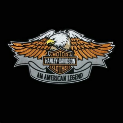 Harley Davidson Eagle Large Embroidered Motorcycle Biker Patch / Emblem /  Badge | eBay