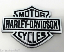 HARLEY-DAVIDSON INJECTION MOLDED Plastic Bar & Shield Emblem ...