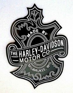 HARLEY DAVIDSON MOTORCYCLE Vintage Oak Leaf Logo Sticker H-D ...