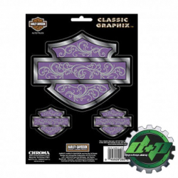Harley Davidson Purple chrome silhouette logo emblem - Diesel Power Plus  Store
