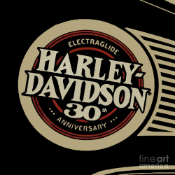 Harley Davidson Tank Vintage Logo Artwork
